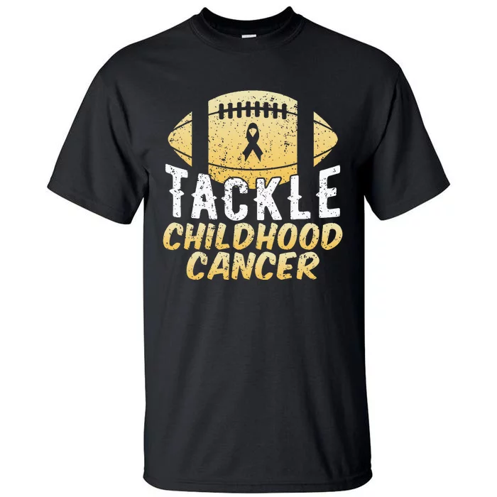 Childhood Cancer Awareness Tackle Childhood Cancer Football Tall T-Shirt