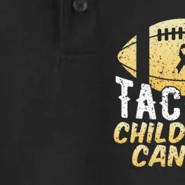 Childhood Cancer Awareness Tackle Childhood Cancer Football Dry Zone Grid Performance Polo