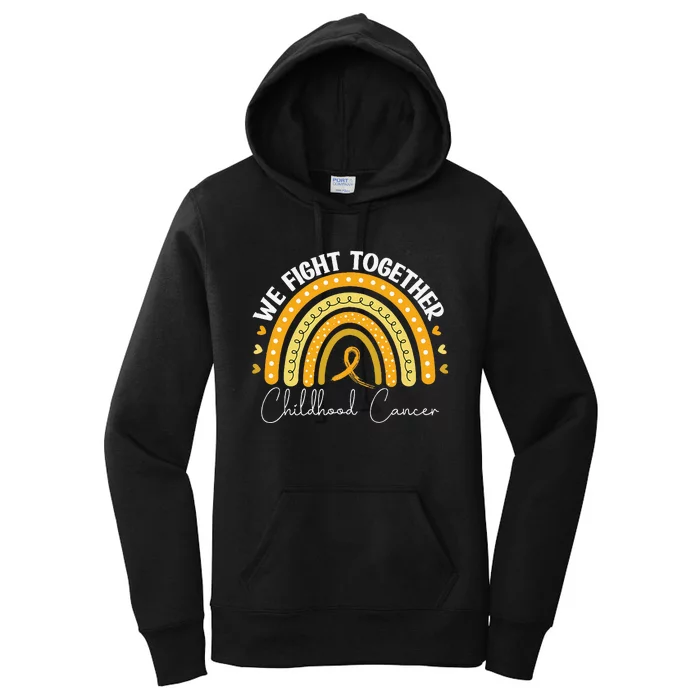 Childhood Cancer Awareness Gold Ribbon Gift Women's Pullover Hoodie