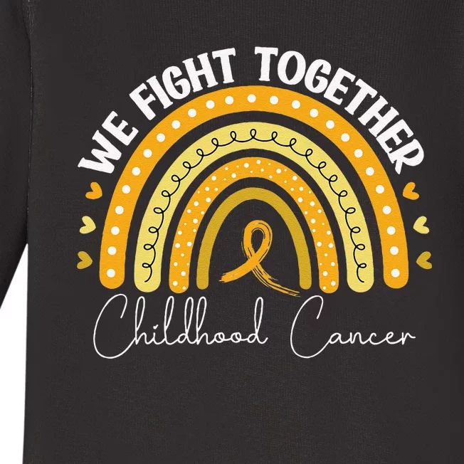 Childhood Cancer Awareness Gold Ribbon Gift Baby Long Sleeve Bodysuit