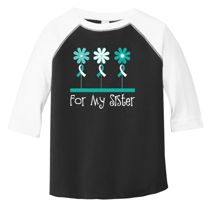 Cervical Cancer Awareness For My Sister Support Toddler Fine Jersey T-Shirt