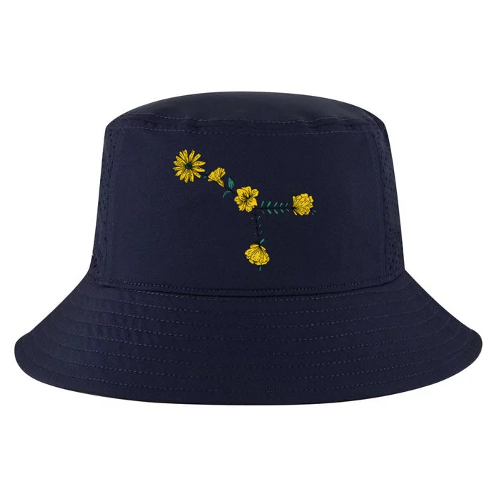 Cancer Constellation As Flowers Zodiac Gift Cool Comfort Performance Bucket Hat