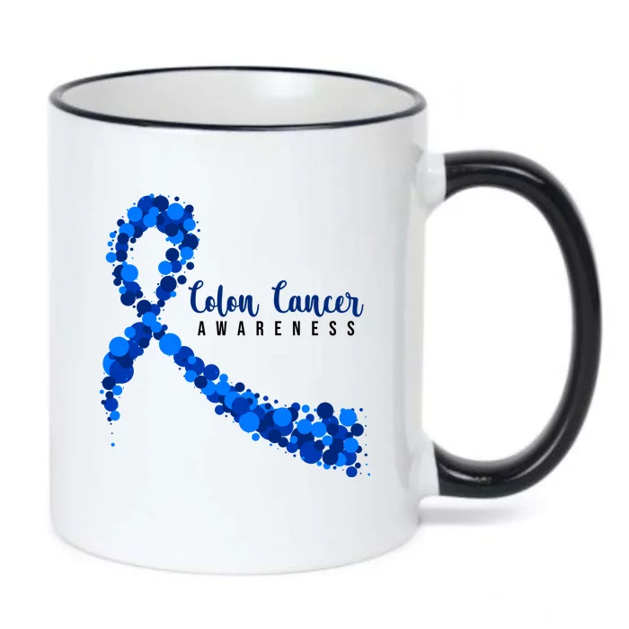 Colon Cancer Awareness Ribbon Black Color Changing Mug