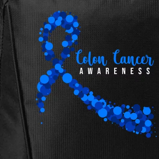 Colon Cancer Awareness Ribbon City Backpack