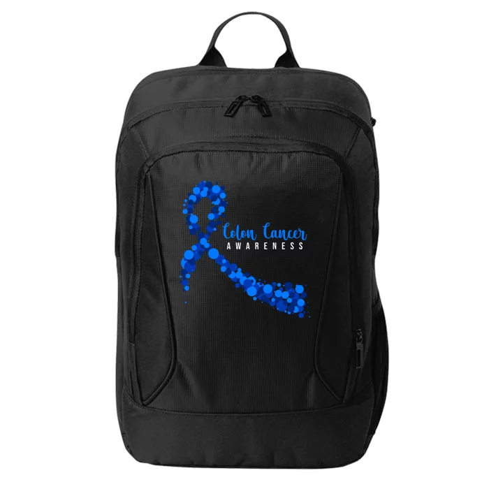 Colon Cancer Awareness Ribbon City Backpack