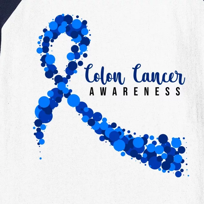 Colon Cancer Awareness Ribbon Baseball Sleeve Shirt