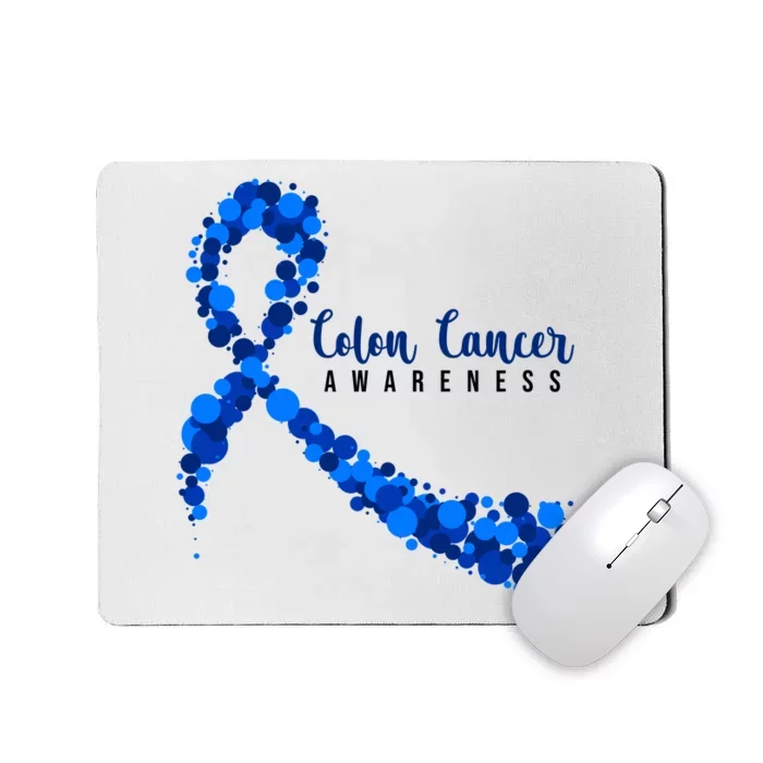 Colon Cancer Awareness Ribbon Mousepad