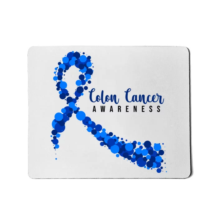 Colon Cancer Awareness Ribbon Mousepad