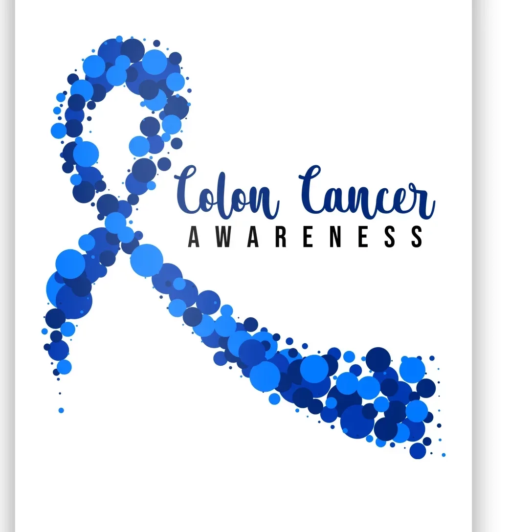 Colon Cancer Awareness Ribbon Poster