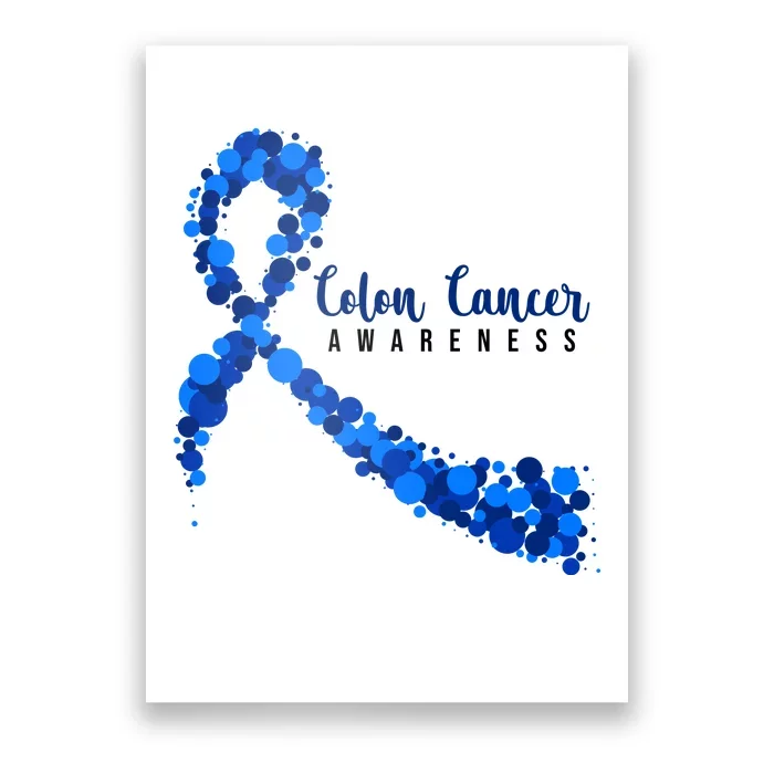 Colon Cancer Awareness Ribbon Poster