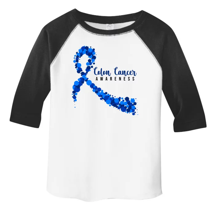 Colon Cancer Awareness Ribbon Toddler Fine Jersey T-Shirt