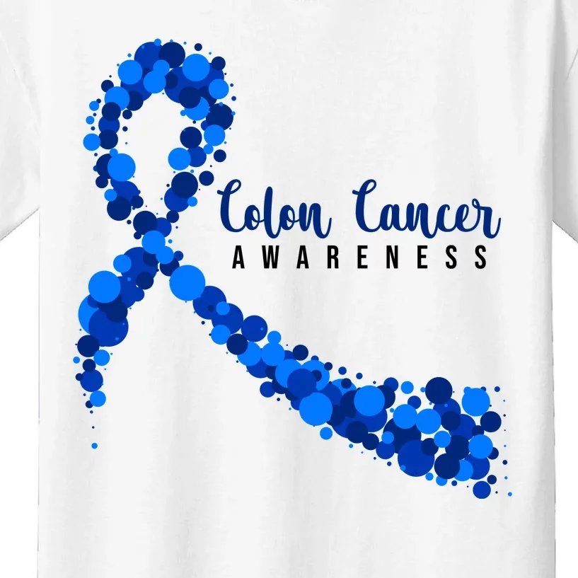 Colon Cancer Awareness Ribbon Kids T-Shirt