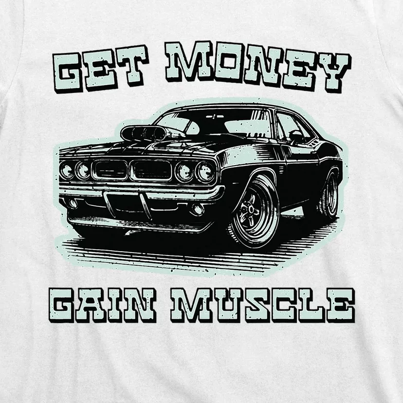 Classic Car American Muscle Cars Garage Grease Gears Lover T-Shirt