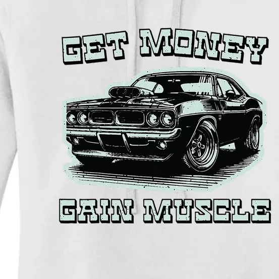 Classic Car American Muscle Cars Garage Grease Gears Lover Women's Pullover Hoodie