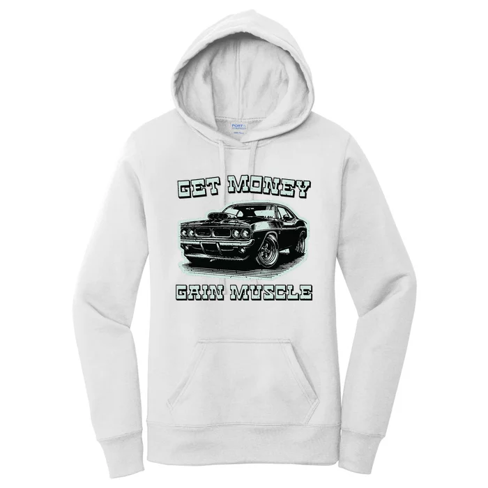 Classic Car American Muscle Cars Garage Grease Gears Lover Women's Pullover Hoodie