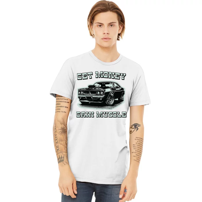 Classic Car American Muscle Cars Garage Grease Gears Lover Premium T-Shirt