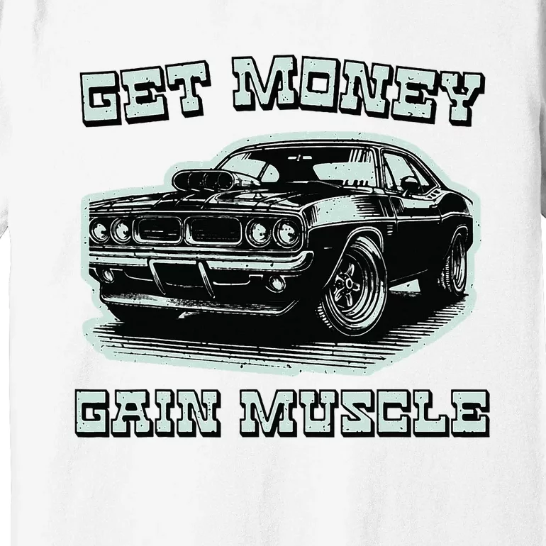 Classic Car American Muscle Cars Garage Grease Gears Lover Premium T-Shirt