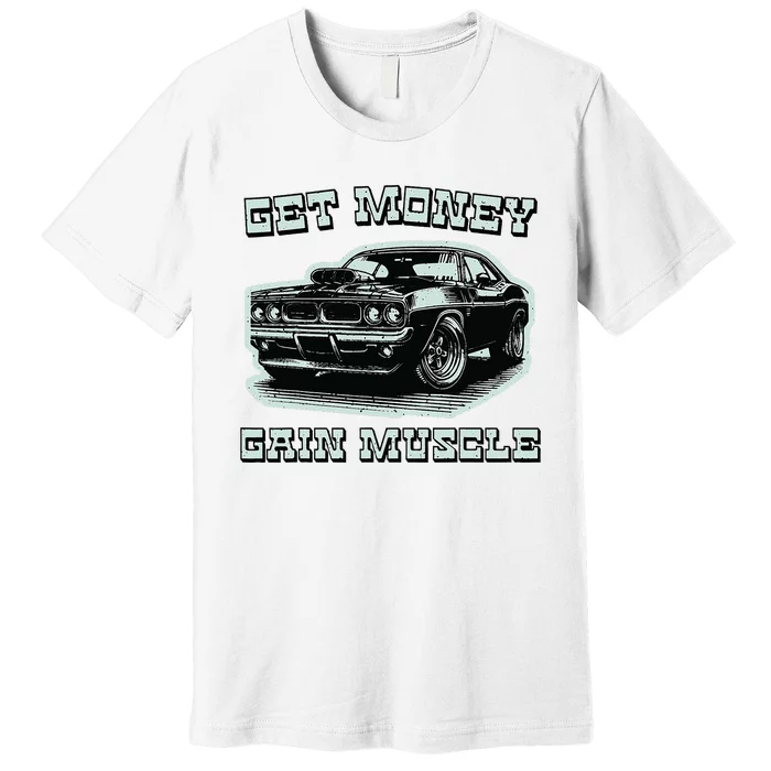 Classic Car American Muscle Cars Garage Grease Gears Lover Premium T-Shirt