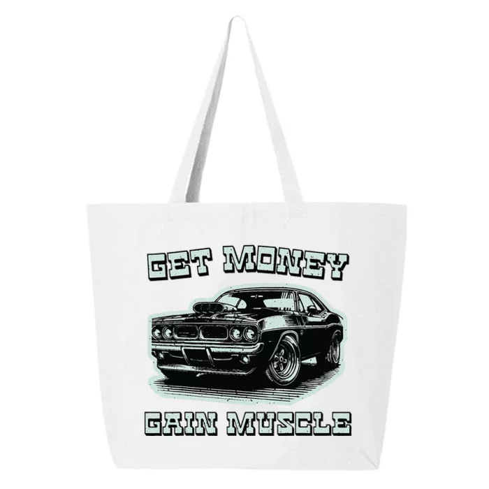 Classic Car American Muscle Cars Garage Grease Gears Lover 25L Jumbo Tote