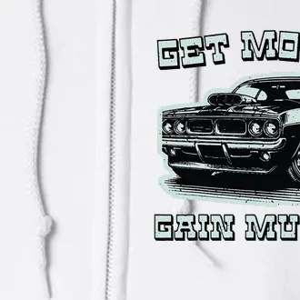 Classic Car American Muscle Cars Garage Grease Gears Lover Full Zip Hoodie