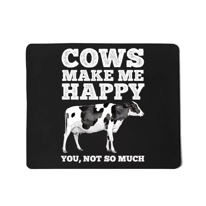 Cool Cow Art For Men Women Cow Farmer Dairy Cows Farm Animal Mousepad