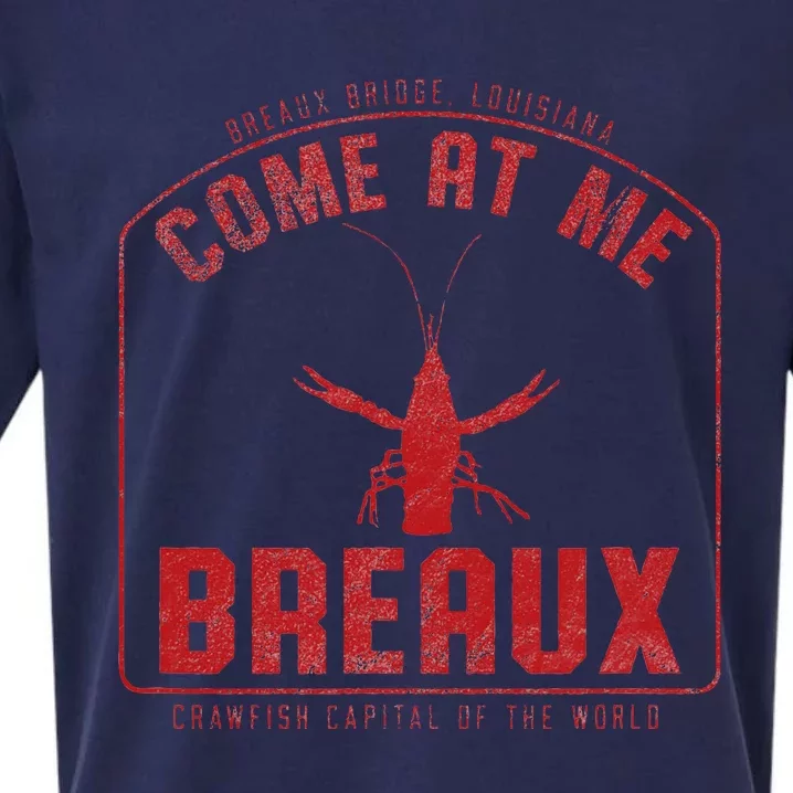 Crawfish Come At Me Breaux Bridge Louisiana Funny Festival Sueded Cloud Jersey T-Shirt