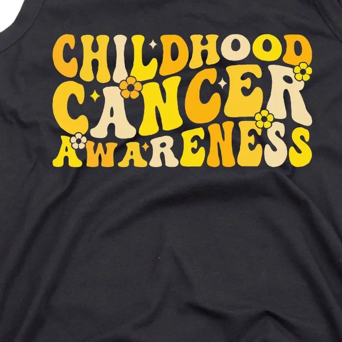 Childhood Cancer Awareness Rainbow Awareness Tank Top