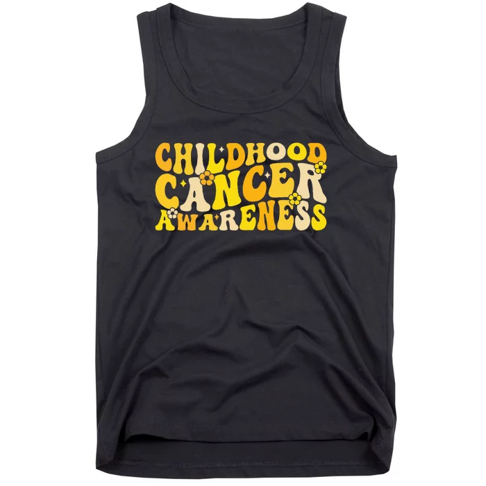 Childhood Cancer Awareness Rainbow Awareness Tank Top