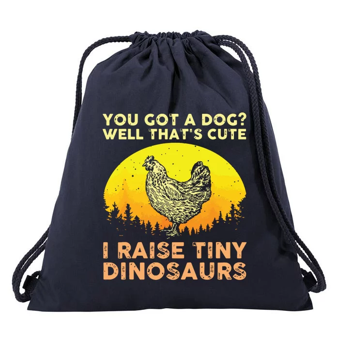 Cool Chicken Art For Men Women Poultry Chicken Farmer Drawstring Bag