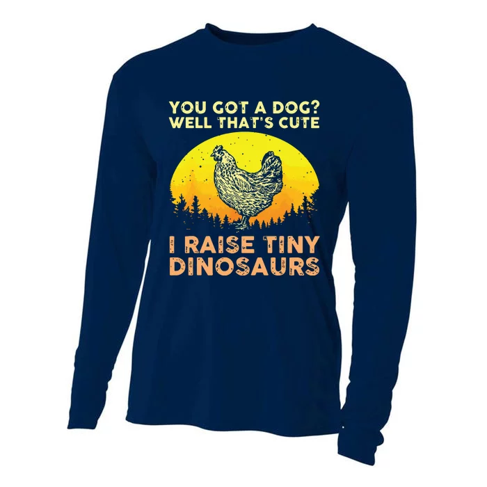 Cool Chicken Art For Men Women Poultry Chicken Farmer Cooling Performance Long Sleeve Crew