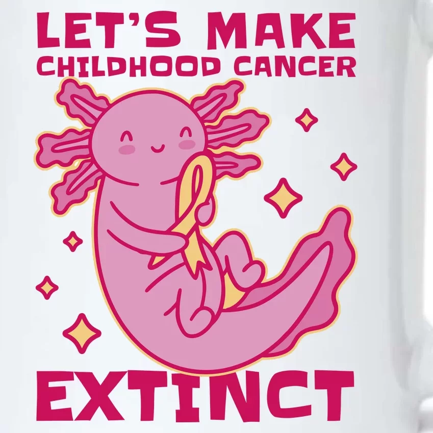 Childhood Cancer Awareness Axolotl Black Color Changing Mug