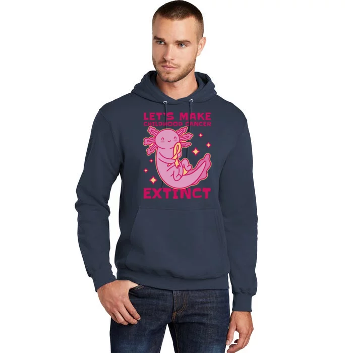 Childhood Cancer Awareness Axolotl Tall Hoodie