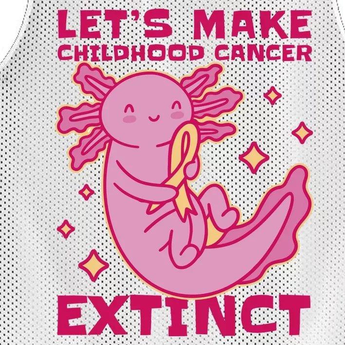 Childhood Cancer Awareness Axolotl Mesh Reversible Basketball Jersey Tank