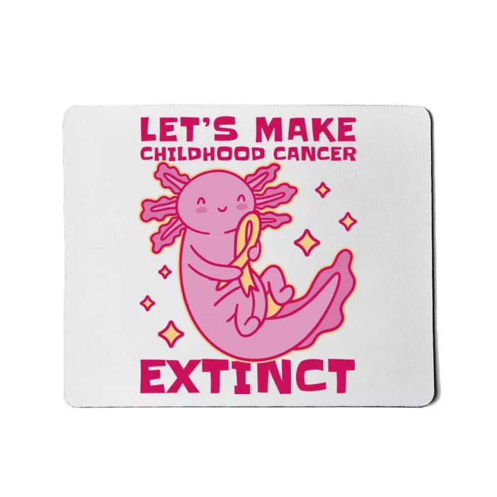 Childhood Cancer Awareness Axolotl Mousepad