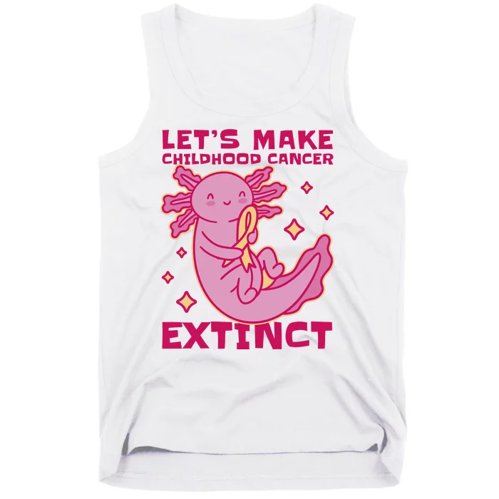 Childhood Cancer Awareness Axolotl Tank Top