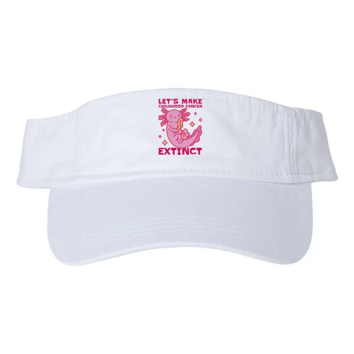 Childhood Cancer Awareness Axolotl Valucap Bio-Washed Visor