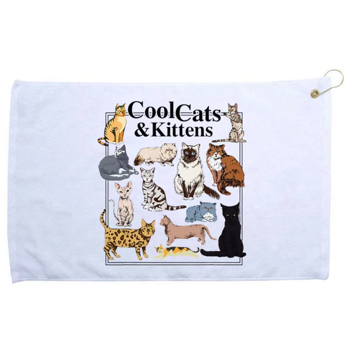 Cools Cat And Kitten Cat Types Funny Grommeted Golf Towel