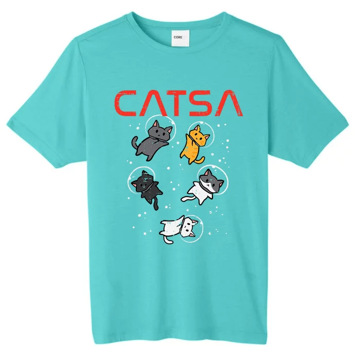 Catsa Cat Astronauts Kitten Space ChromaSoft Performance T-Shirt