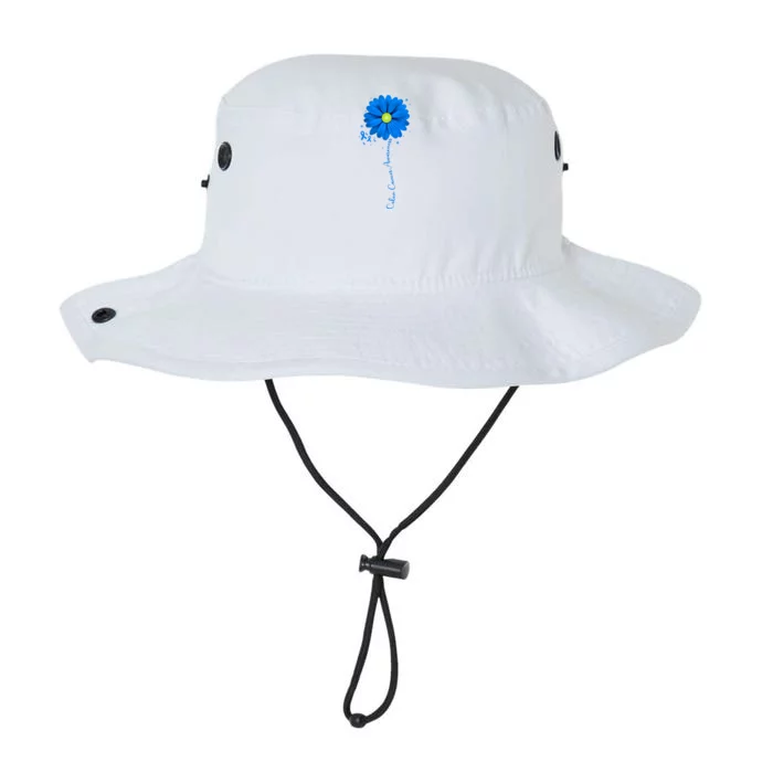 Colon Cancer Awareness Ribbon Daisy Legacy Cool Fit Booney Bucket Hat