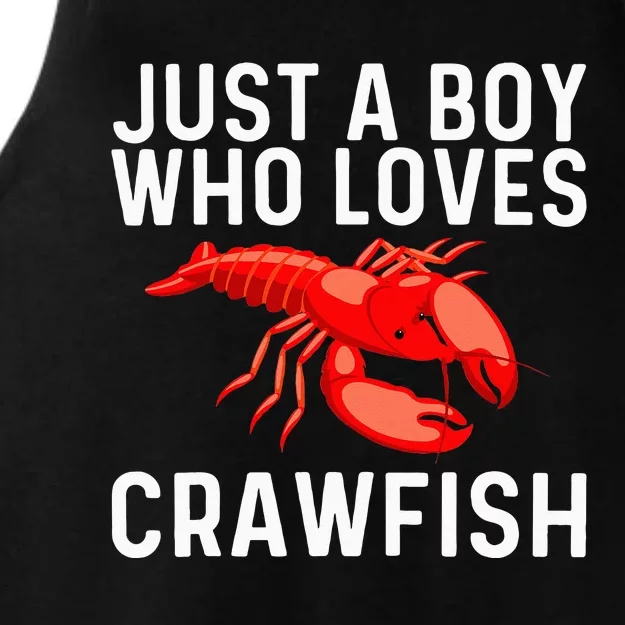 Cool Crawfish Art For Lobster Crawdad Boil Food Ladies Tri-Blend Wicking Tank