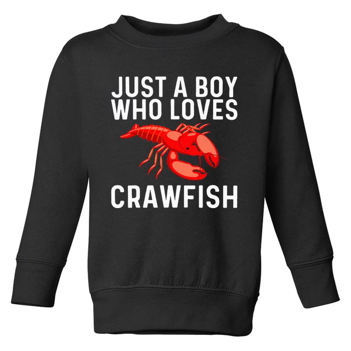 Cool Crawfish Art For Lobster Crawdad Boil Food Toddler Sweatshirt