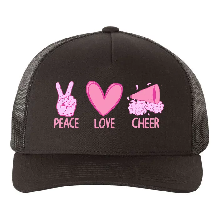 Cute Cheerleader Art  Cheer Squad Cheer Flyer Yupoong Adult 5-Panel Trucker Hat