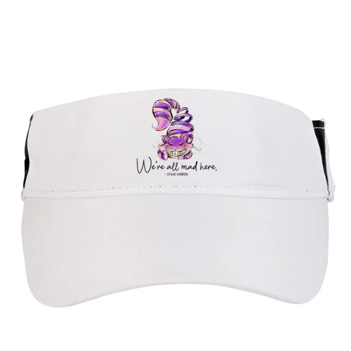 Chesire Cat Alice In Wonderland WeRe All Mad Here Adult Drive Performance Visor