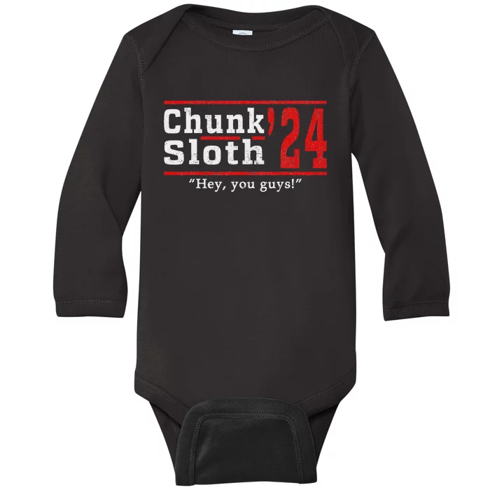 Chunk Classic Arts Funny Movie Awesome Apparel Sloth 24 Baby Long Sleeve Bodysuit