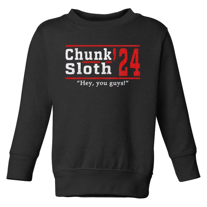 Chunk Classic Arts Funny Movie Awesome Apparel Sloth 24 Toddler Sweatshirt