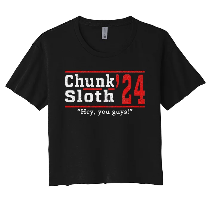 Chunk Classic Arts Funny Movie Awesome Apparel Sloth 24 Women's Crop Top Tee