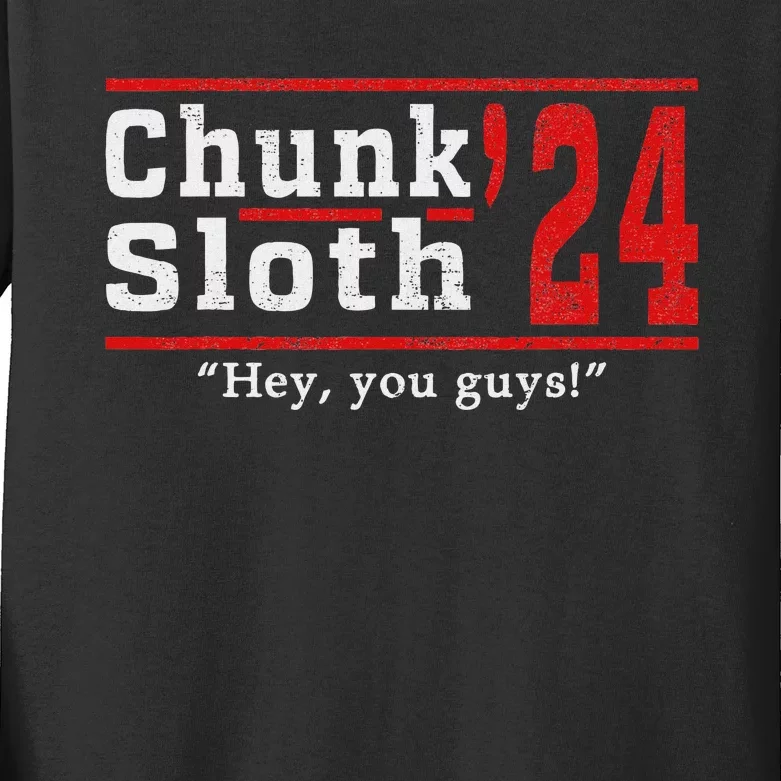 Chunk Classic Arts Funny Movie Awesome Apparel Sloth 24 Kids Long Sleeve Shirt