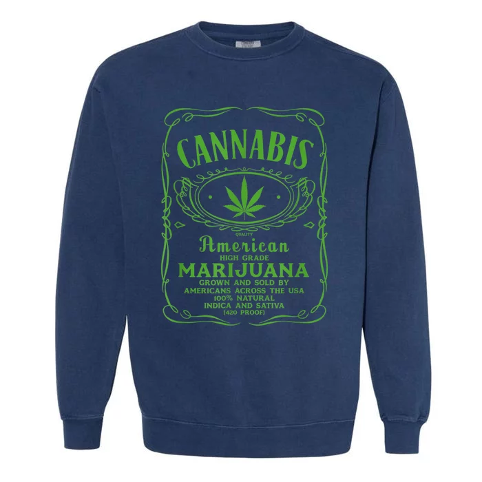 Cannabis Garment-Dyed Sweatshirt