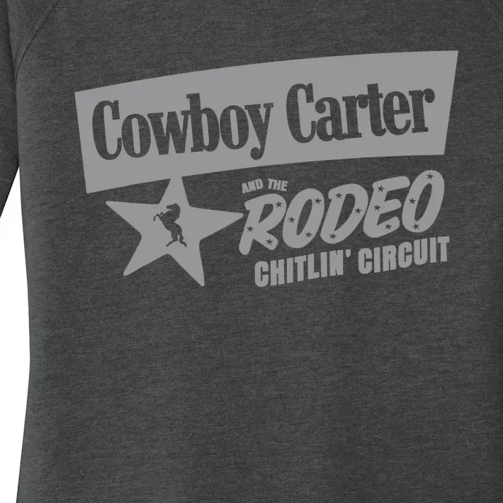 Cowboy Carter And The Rodeo Chitlin Circuit Funny Women's Perfect Tri Tunic Long Sleeve Shirt