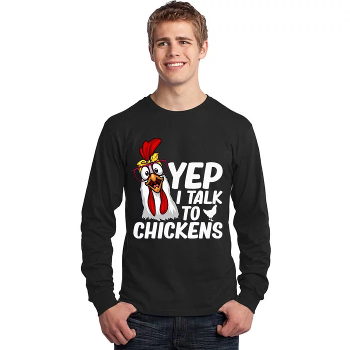 Cute Chicken Art Chicken Farmer Lovers Tall Long Sleeve T-Shirt